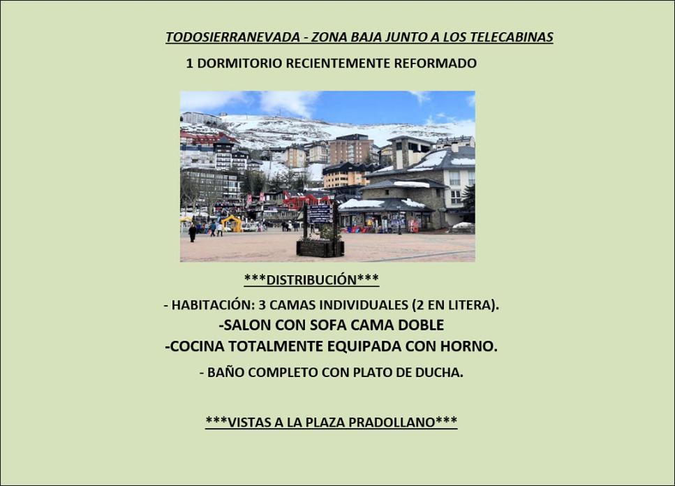 Ski Plaza Sierra Nevada & Zona Baja Exterior foto